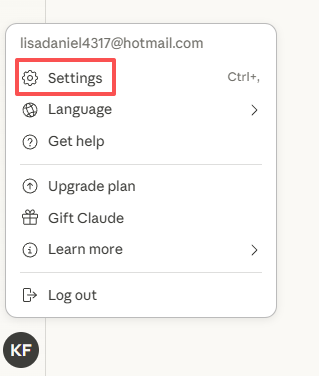 Claude Desktop 菜单